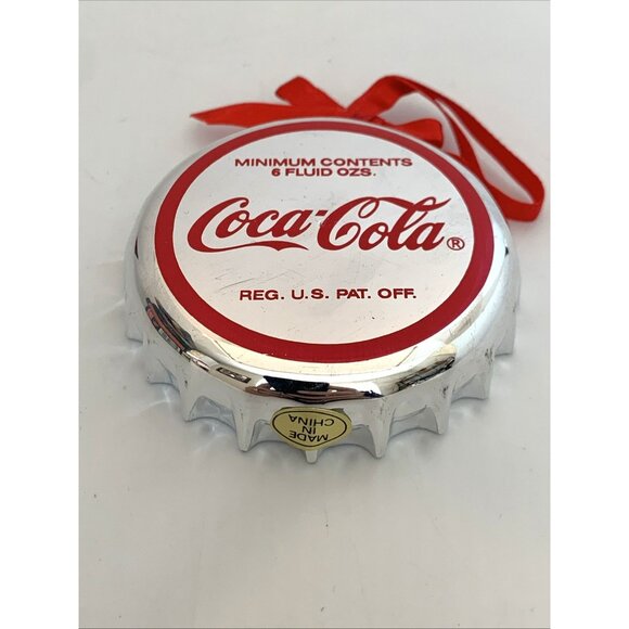 Lot of 6 Coca-Cola Trim A Tree Bottle Cap Ornaments 1990 Vintage Christmas Decor - Picture 11 of 13